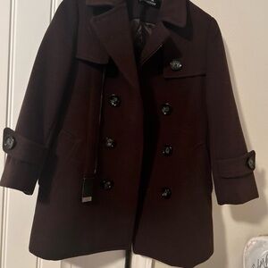 Classic Brown Pea Coat for Kids